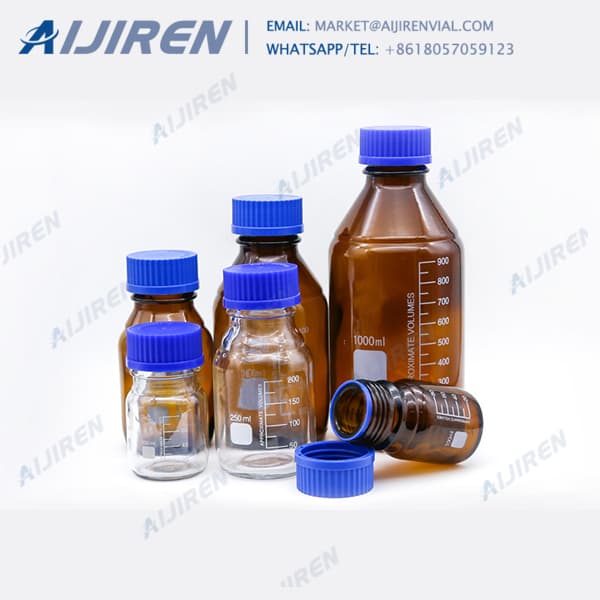 Free sample clear 1000ml media bottle Mycap